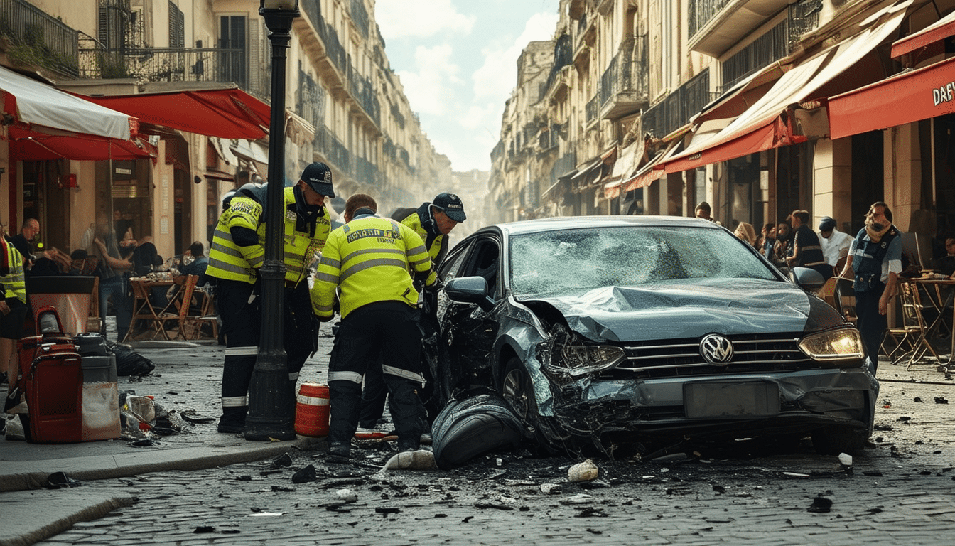 🚗💥 Accident à Montpellier : Trois Blessés, Deux Désincarcérés ! 🚑