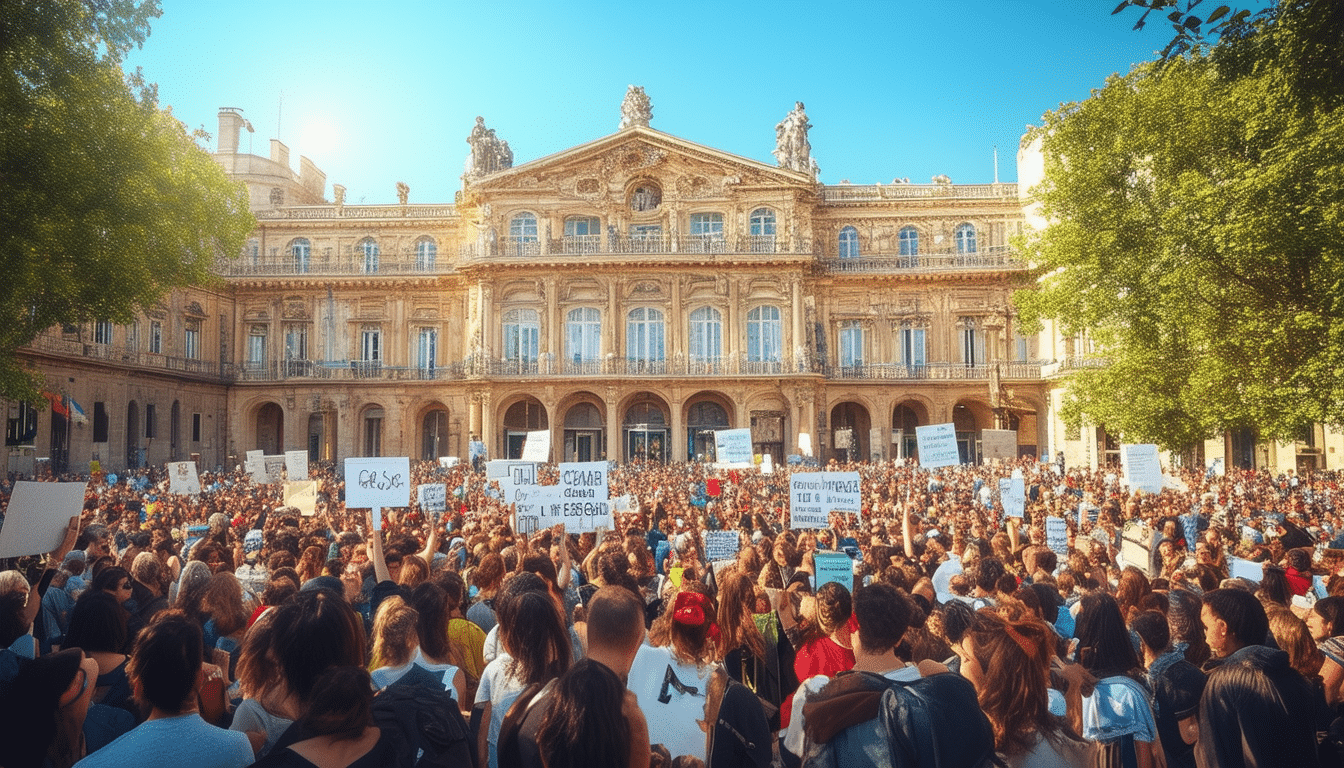 ✨ Samedi éclatant à la Comédie de Montpellier : Un appel vibrant à un 'Cessez le feu' ! 🕊️
