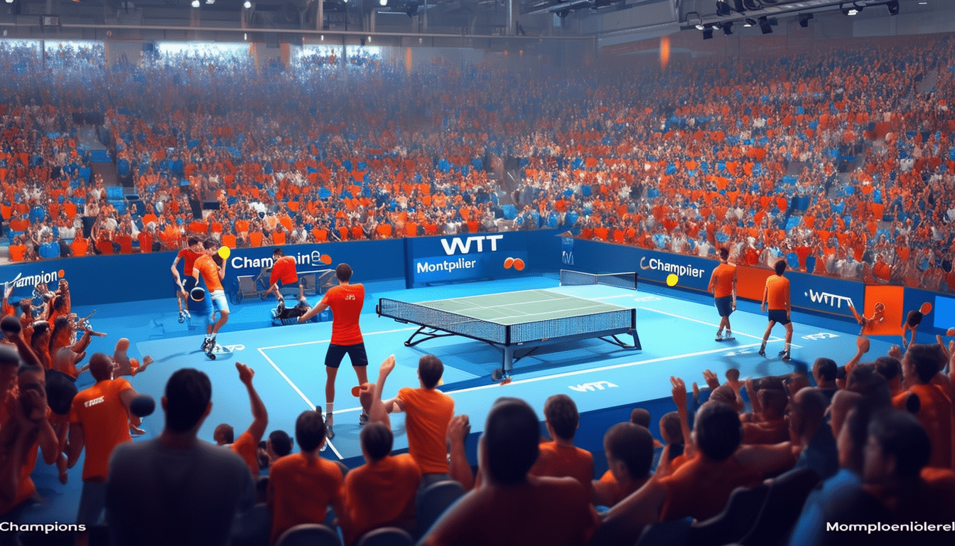 🌟 WTT Champions à Montpellier : ne ratez pas les frères Lebrun en quart de finale ! 📺💪