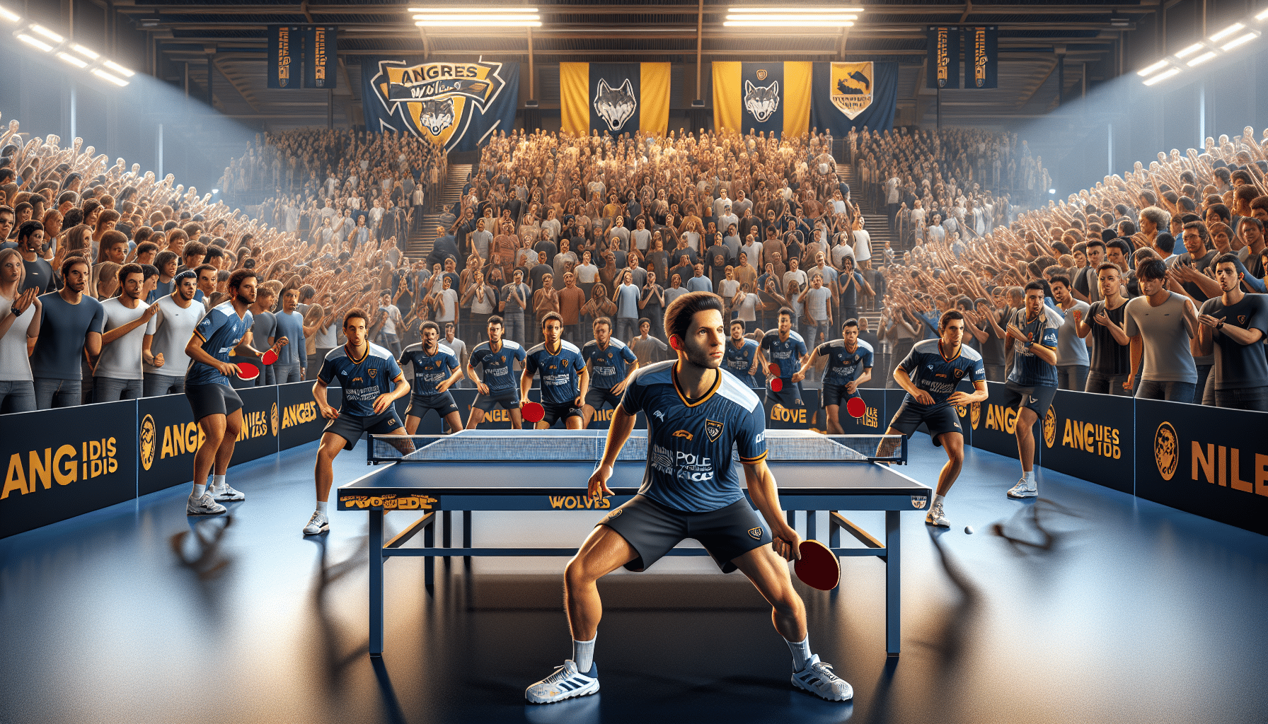 Tennis de table : Les Loups d’Angers face à un défi de taille contre Nîmes-Montpellier, avec ou sans Lebrun