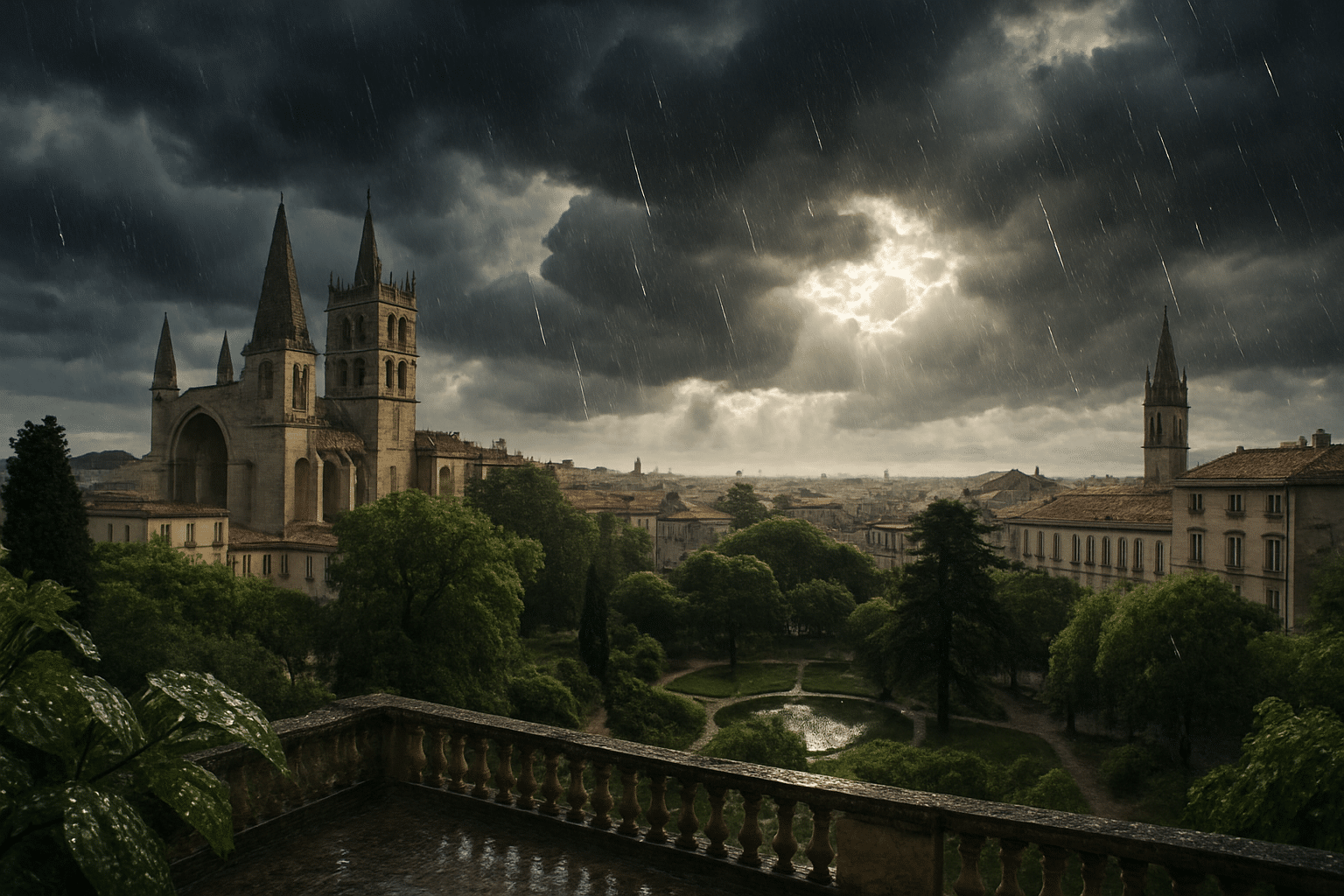 Conditions climatiques attendues pour le dimanche 25 mai 2025 à Montpellier