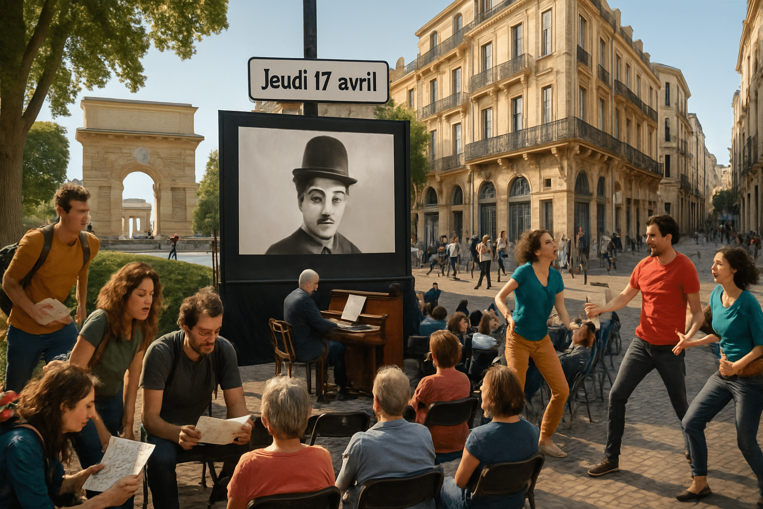 Des activités captivantes à Montpellier pour ce jeudi 17 avril : chasse au trésor, ciné-concert Charlie Chaplin et impro
