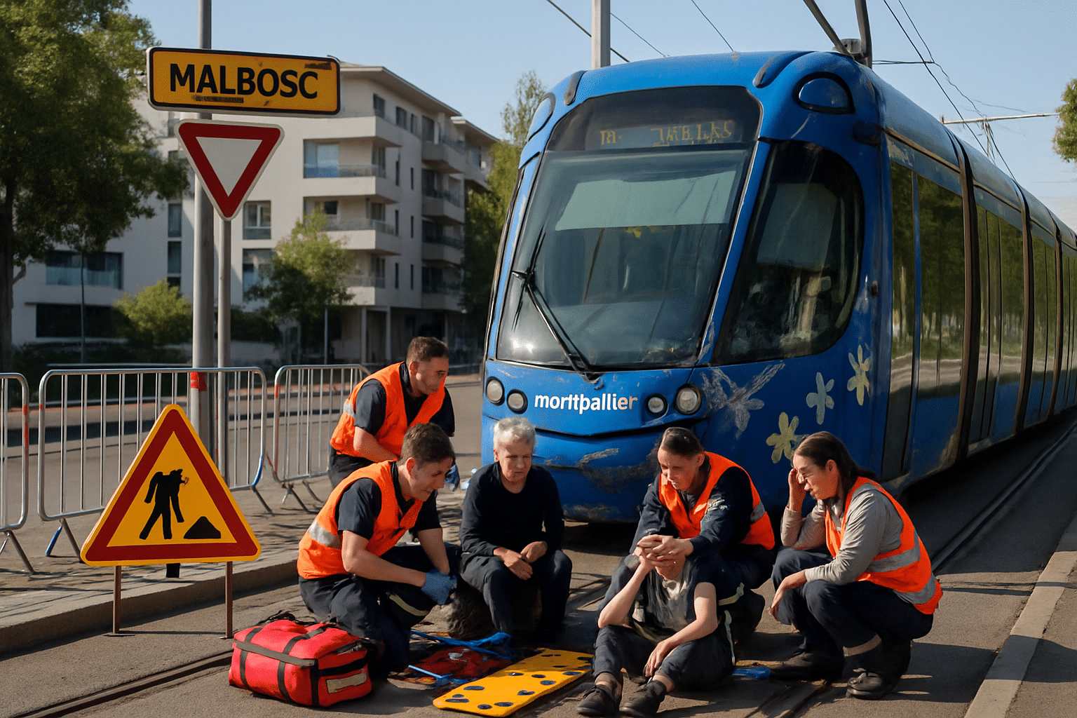Des précisions sur l’accident de tramway à Montpellier : trois blessés à Malbosc ce matin