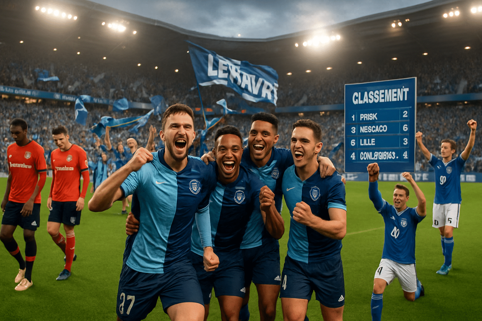 Le Havre quitte la zone de relégation, Strasbourg s’empare de la 4e position, tandis que Rennes est battu par Auxerre