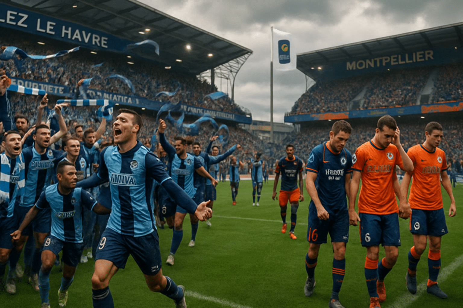 Le Havre se redresse en Ligue 1, tandis que Montpellier continue de sombrer