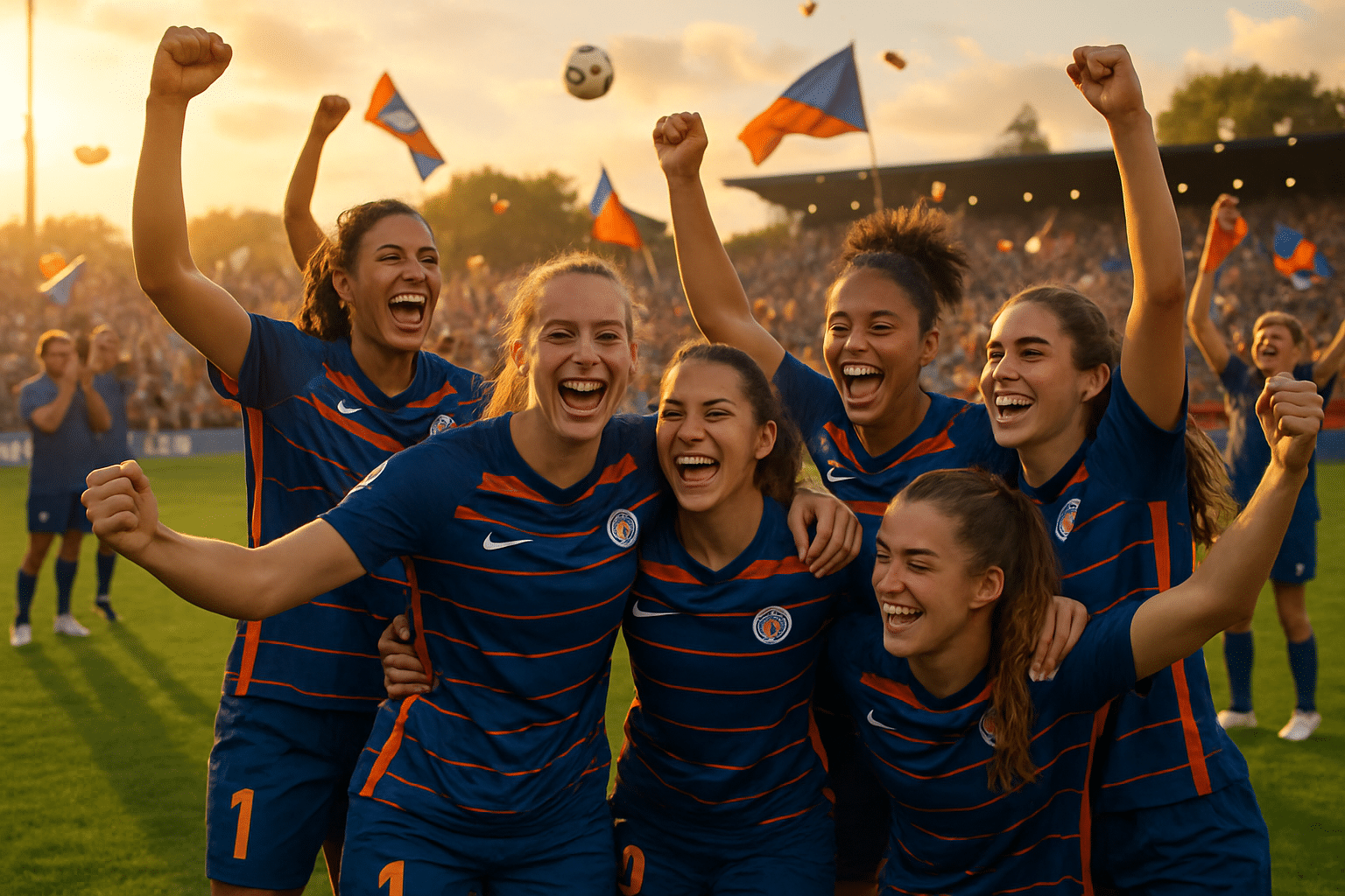 Les footballeuses de Montpellier clôturent leur saison en beauté