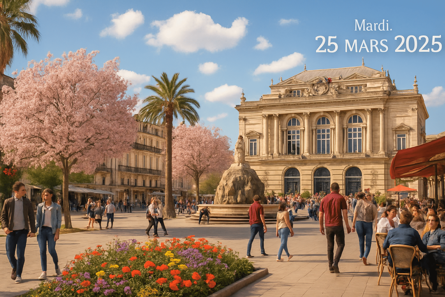 Météo pour le mardi 25 mars 2025 : les prévisions pour Montpellier