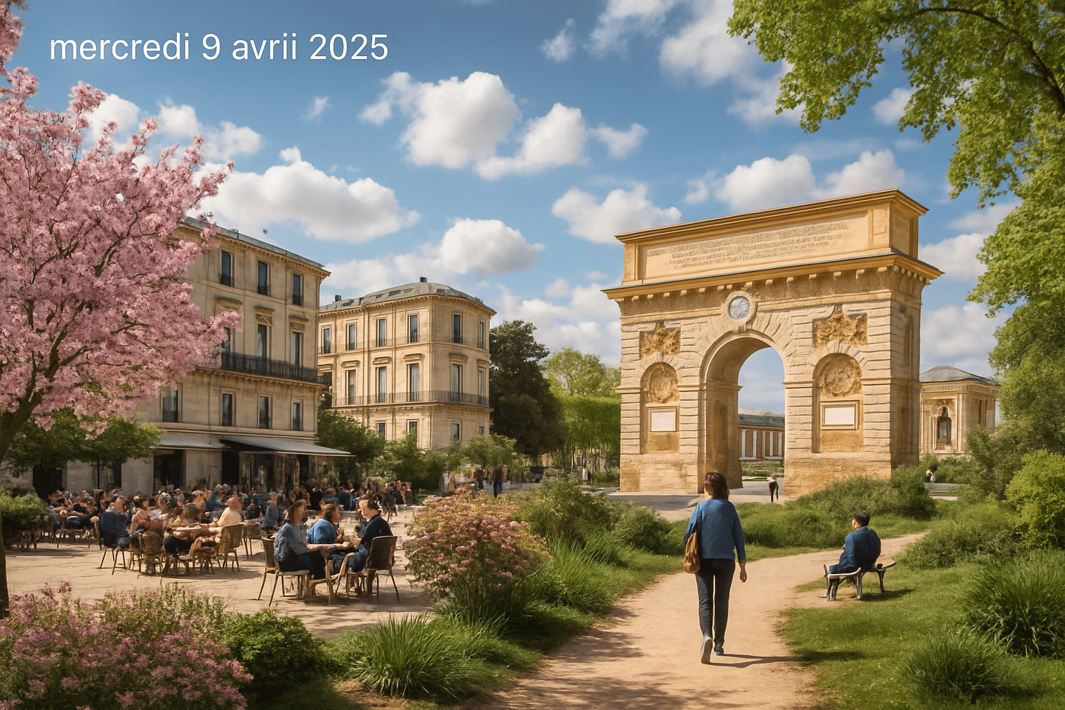 Météo prévue pour Montpellier et ses alentours le mercredi 9 avril 2025