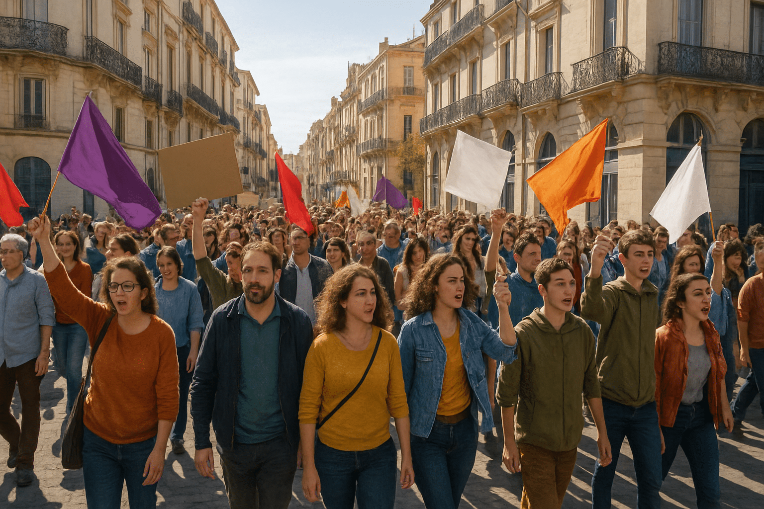 Montpellier : près de 600 personnes défilent dans les rues pour défendre les droits des travailleurs du médico-social face à la précarité