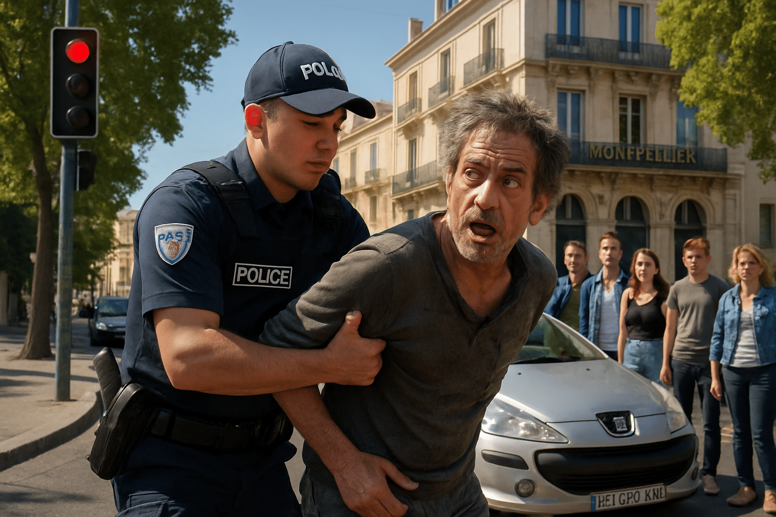 Montpellier : une arrestation inattendue d’un multirécidiviste au feu rouge