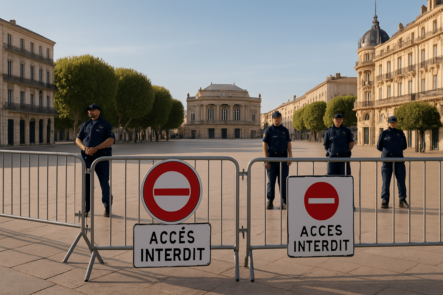 Des mesures de sécurité renforcées à la Comédie : l’accès piéton à la place de Montpellier est désormais interdit