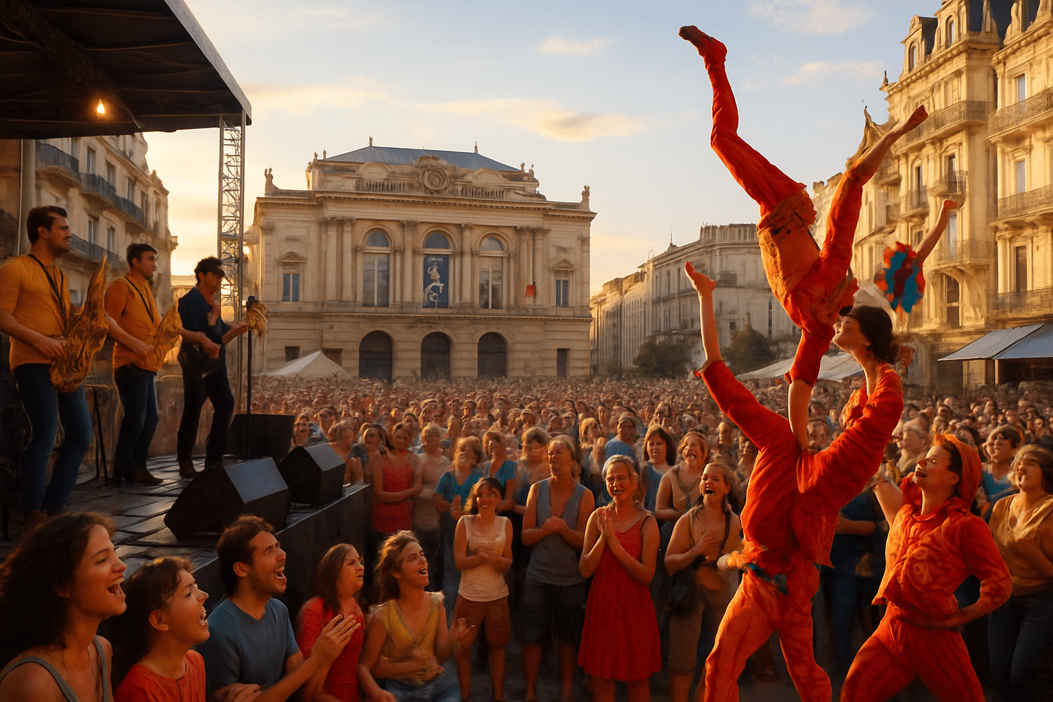 Découvrez un spectacle exceptionnel le 5 juillet sur la place de la Comédie à Montpellier, avec deux performances face à face.
