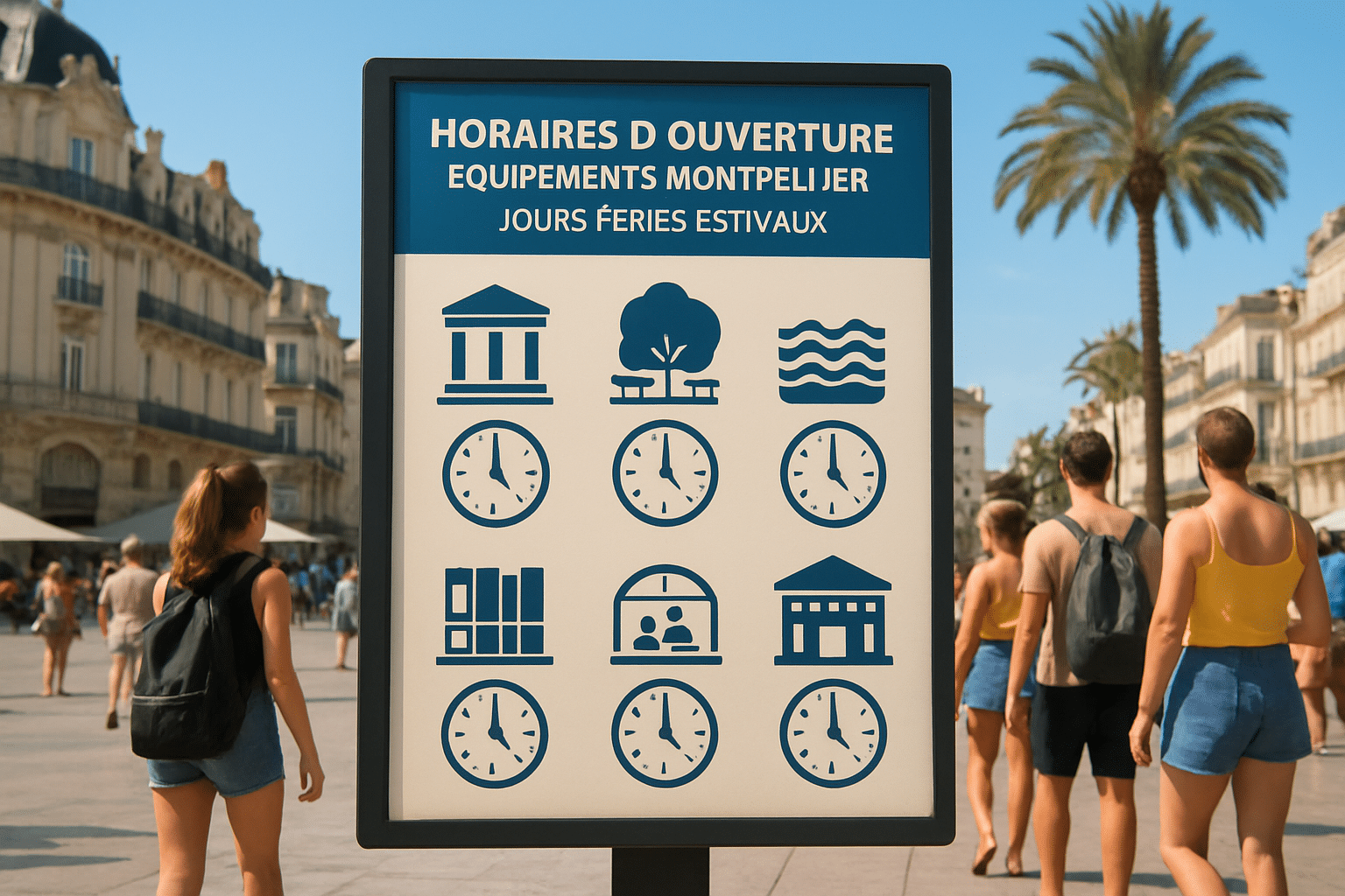 Les heures d’ouverture des équipements de Montpellier pendant les jours fériés estivaux