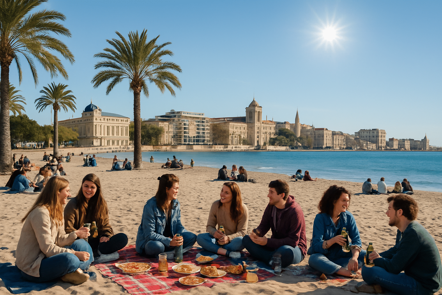 Montpellier, la destination idéale pour des pique-niques sur la plage en février, élue meilleure ville étudiante de France en 2025