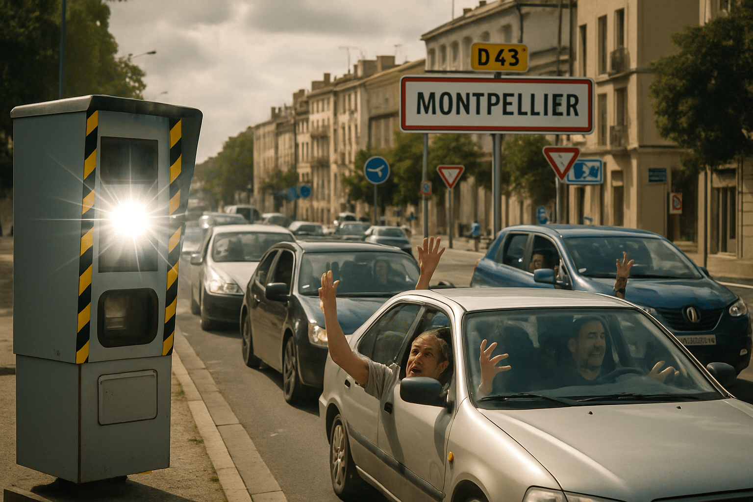 Des automobilistes en colère : ce radar à l’entrée de Montpellier flashe près de 1 000 fois par jour uniquement pour faire du chiffre