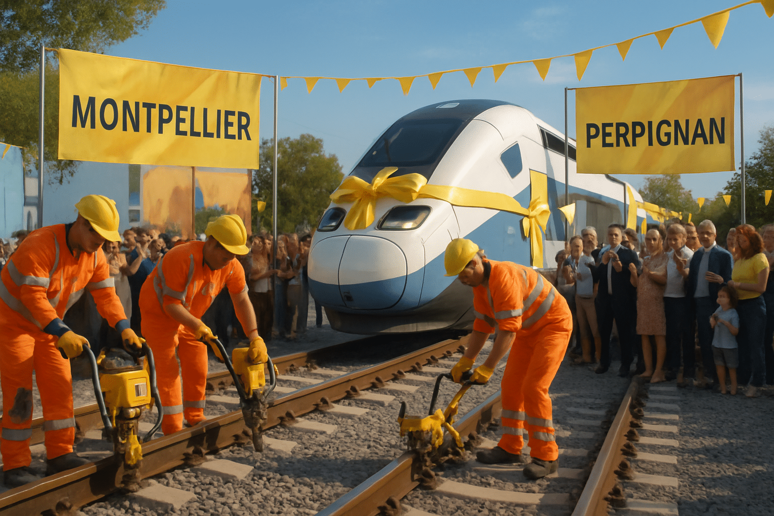 Inauguration imminente d’une liaison TGV entre Montpellier et Perpignan : deux décennies d’attente touchent à leur fin avec le lancement des travaux