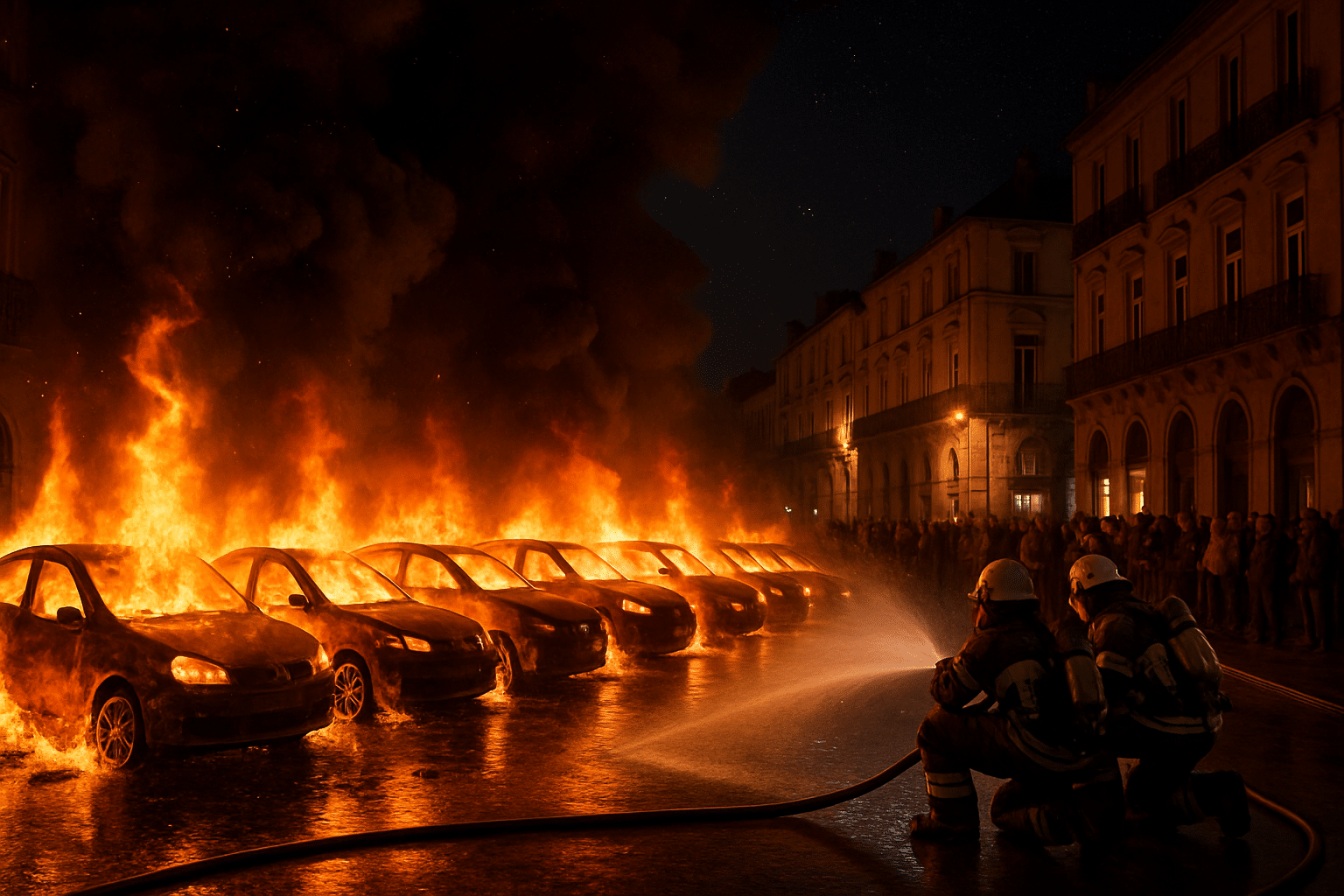Incendie spectaculaire à Montpellier : un jeune de 19 ans écope de deux ans de prison pour avoir brûlé dix véhicules lors des célébrations du 14 juillet !