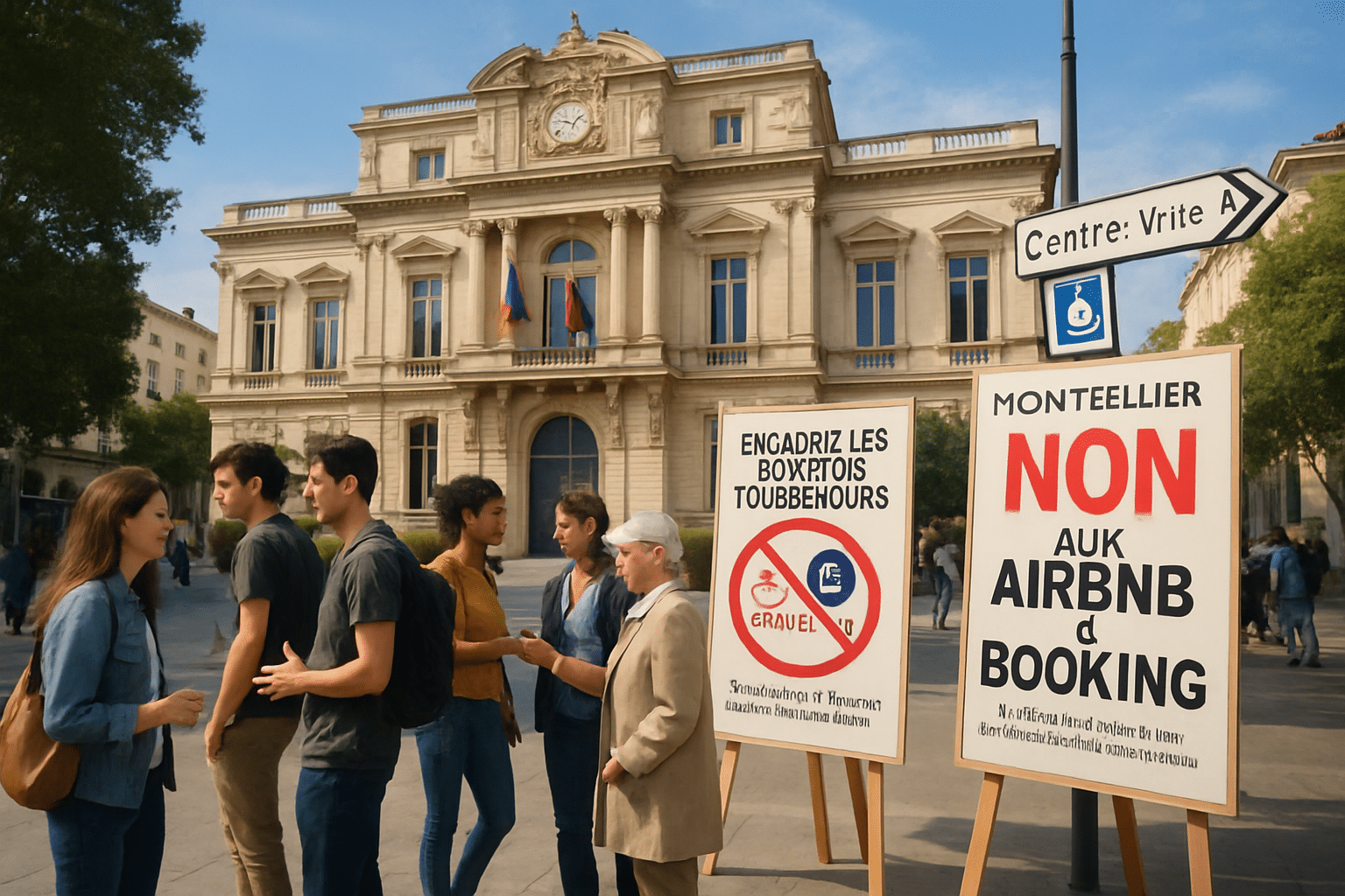 La mairie de Montpellier se mobilise pour garantir l’accès au centre-ville face à l’augmentation des meublés touristiques tels qu’Airbnb et Booking