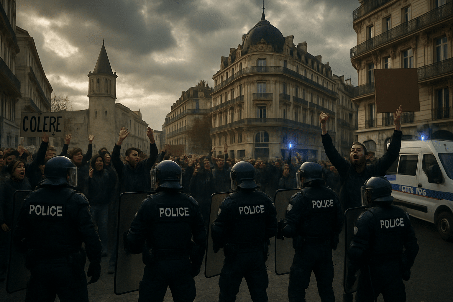 « Blocage Total » à Montpellier : Une Journée de Renforcement de l’Ordre Public sous Haute Tension