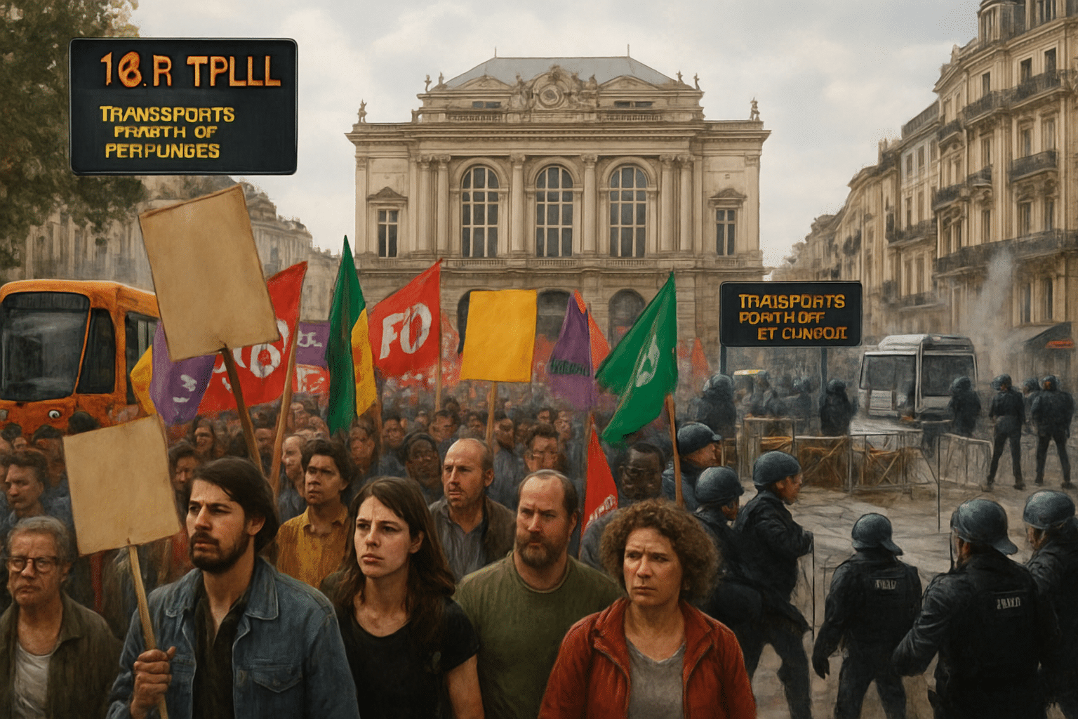 Grève du 18 septembre à Montpellier : prévisions des manifestations, des blocages et des perturbations des transports