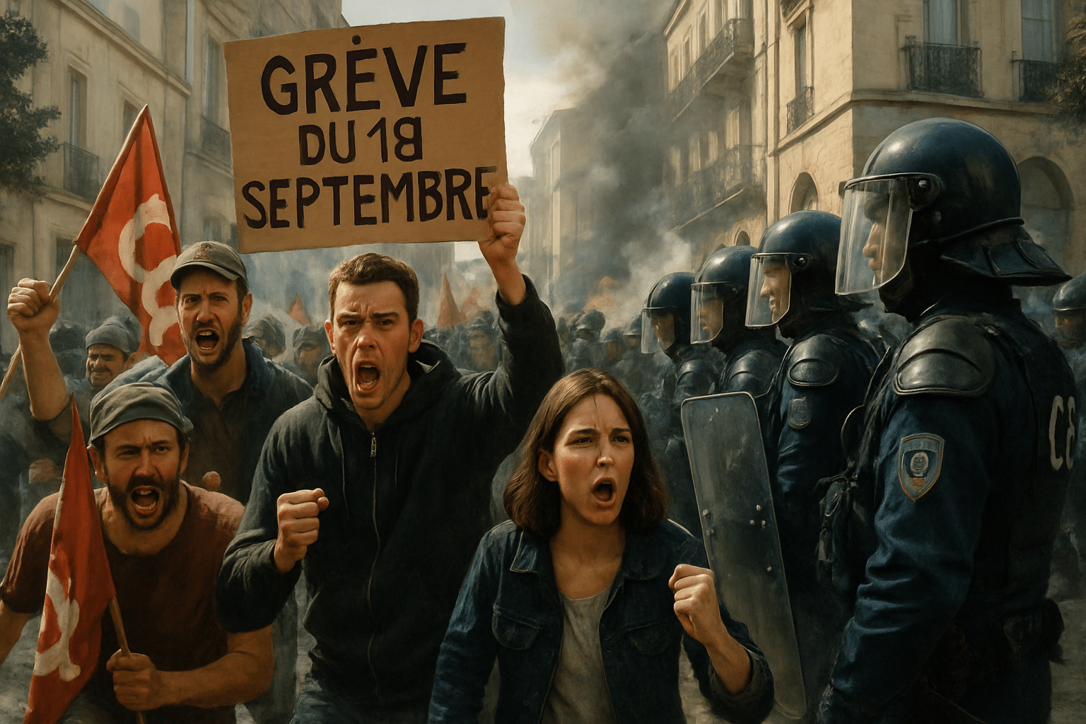 Retour sur la grève du 18 septembre à Montpellier : tensions avec les CRS, mobilisation massive et intervention d’un groupe marginal, revivez les moments clés de cette journée.
