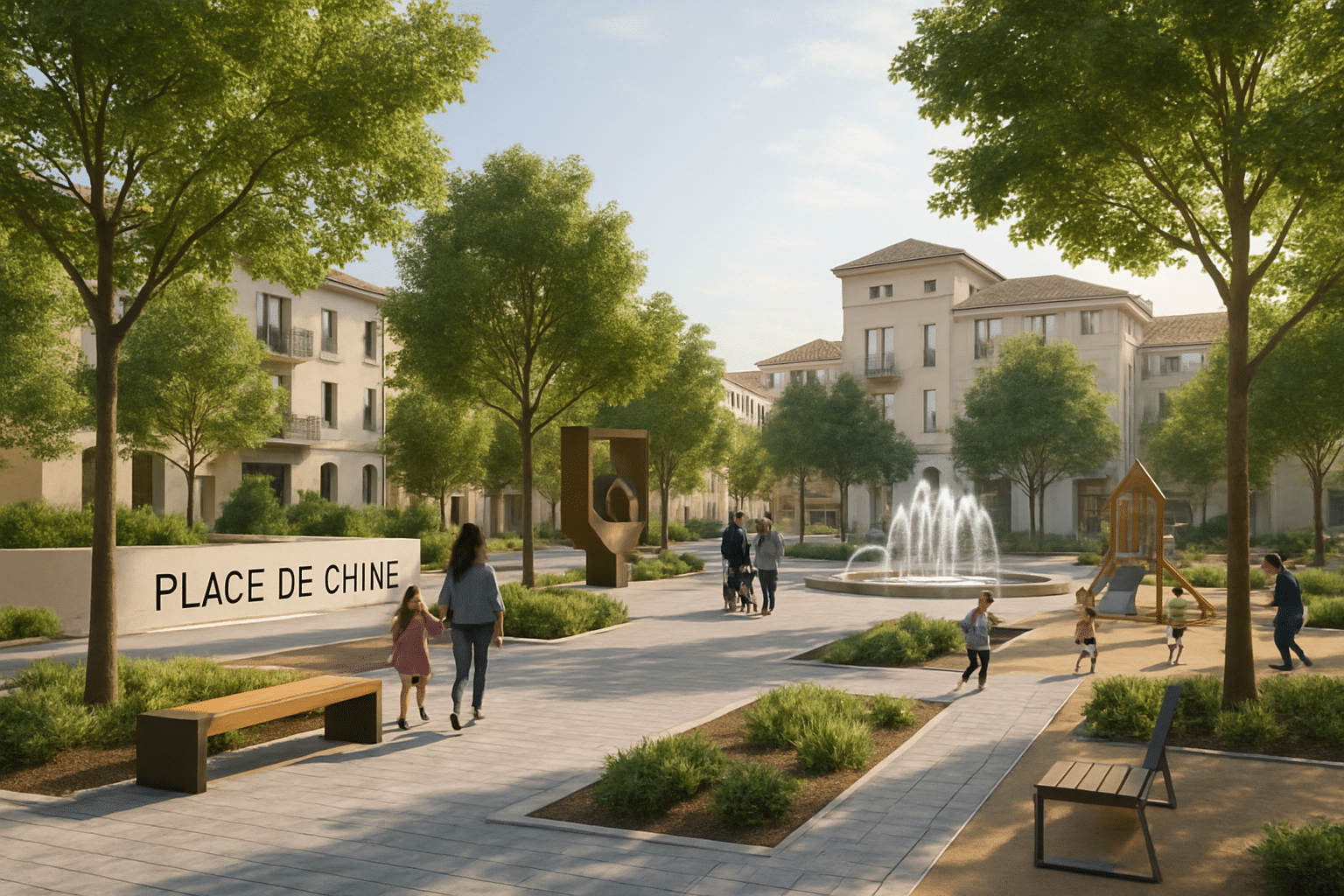 Montpellier : transformation de la place de Chine pour un nouvel aménagement dans l’Hérault