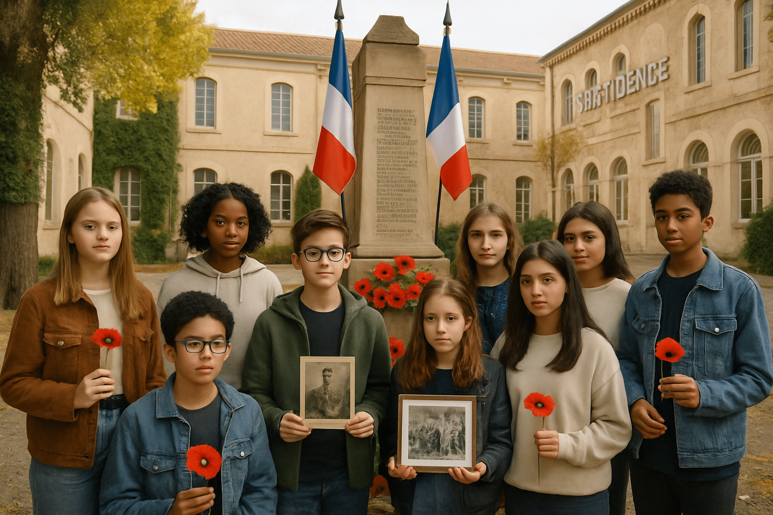 Au collège La Providence de Montpellier, des élèves s’engagent toute l’année à honorer la mémoire des victimes de la Première Guerre mondiale