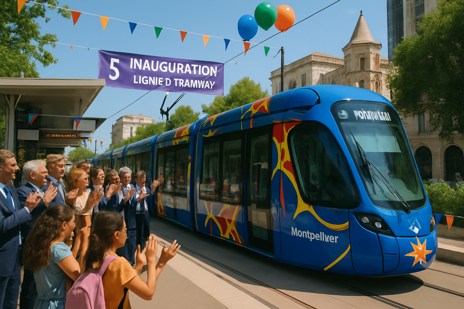 Inauguration de la ligne 5 du tram : une nouvelle ère pour le réseau de transports en commun à Montpellier