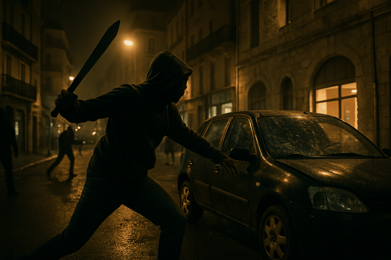 Montpellier : Nuit tumultueuse avec une machette brandie et un véhicule pris pour cible
