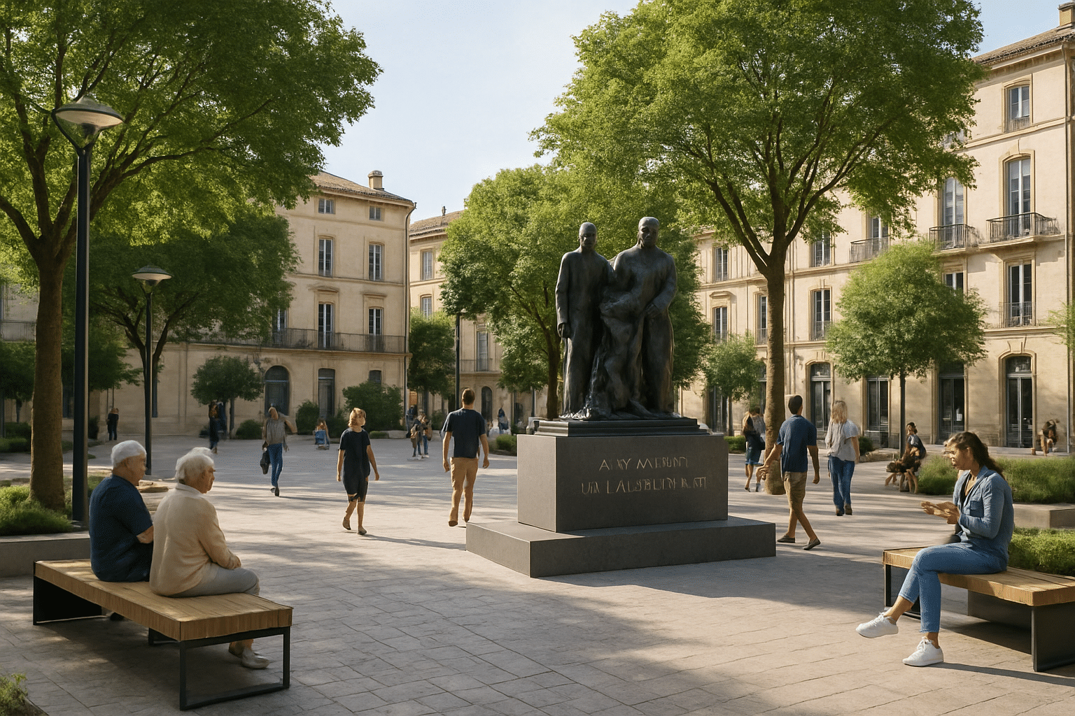 Montpellier : explorez la toute nouvelle place des Martyrs-de-la-Résistance et son histoire