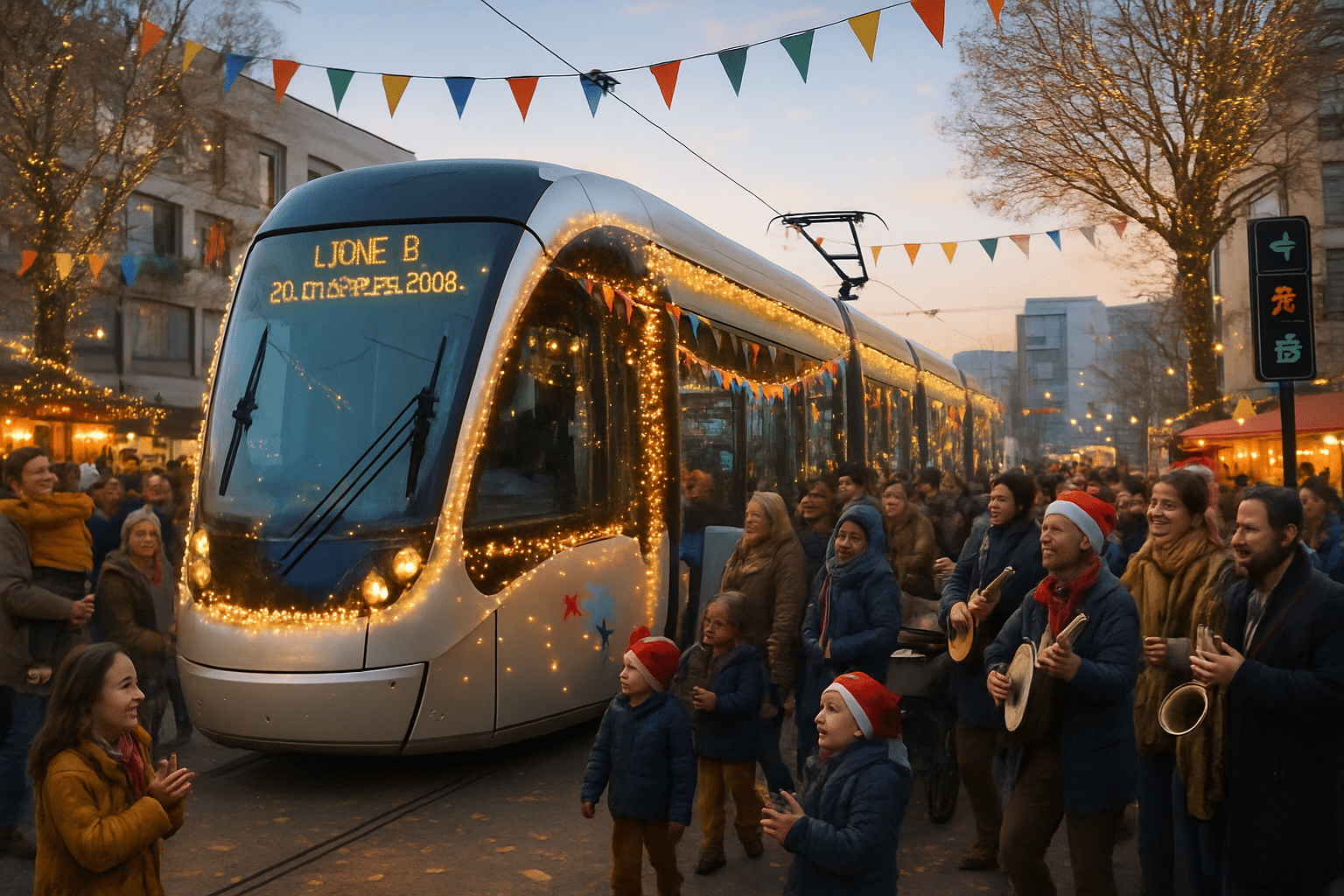 Célébration grandiose et conviviale pour le lancement de la ligne 5 du tramway le 20 décembre 2025