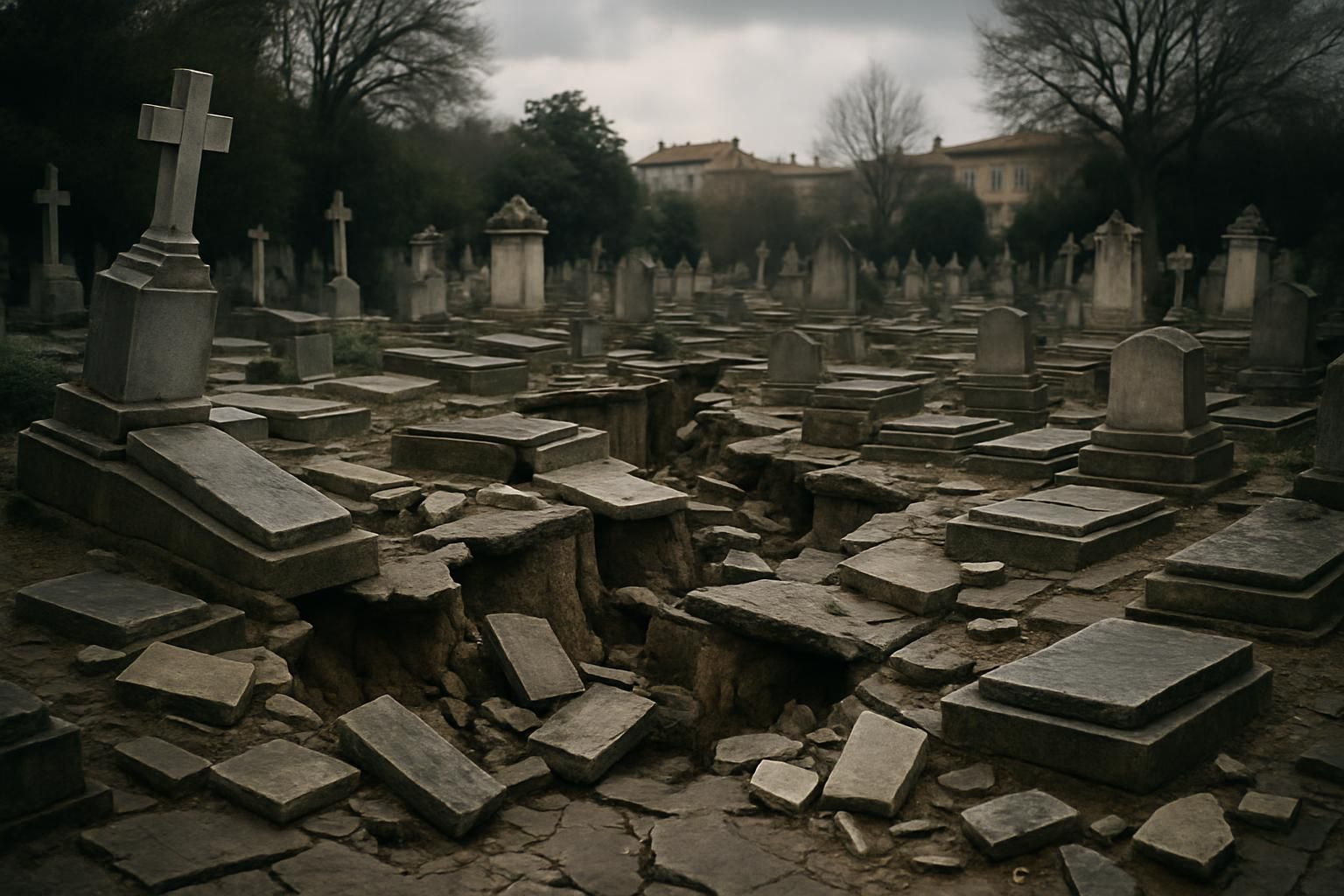 Effondrement inquiétant : Plus de 300 sépultures du cimetière Saint-Lazare à Montpellier touchées